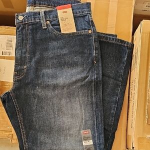 Levi's Men's Dark Blue Slim Straight Jeans